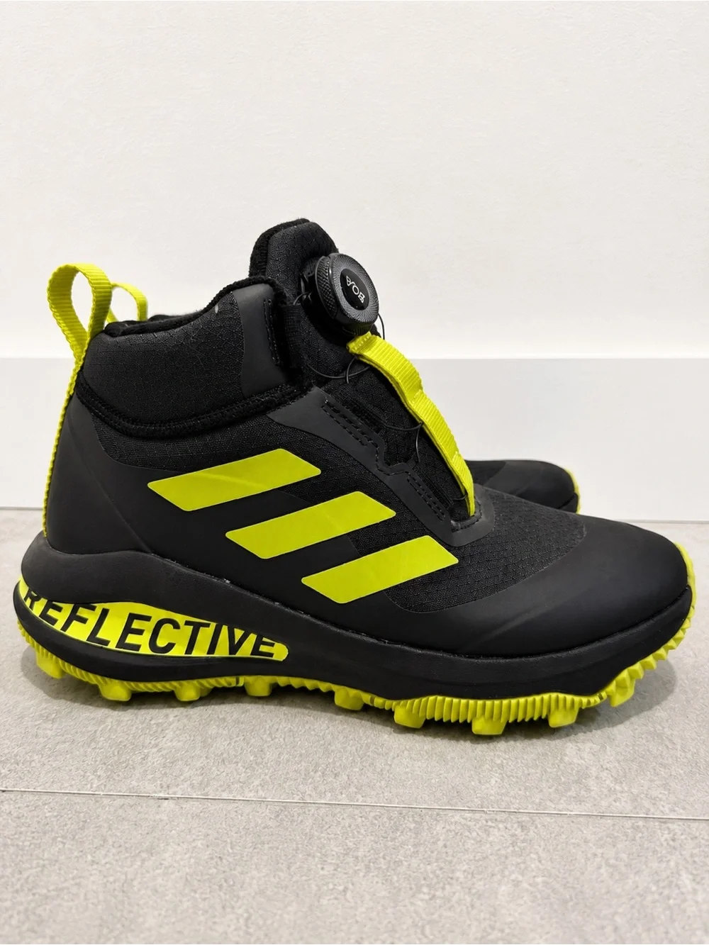 Adidas Winterplay BOA RAIN.RDY Boots Youth 3.5 Black Volt Waterproof